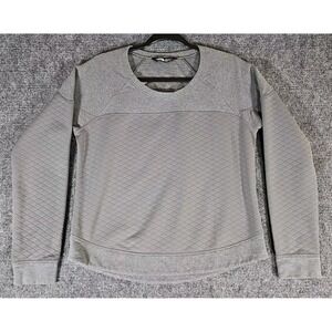 The North Face Sweater Medium Gray Crewneck‎ Pullover Cotton Women's
